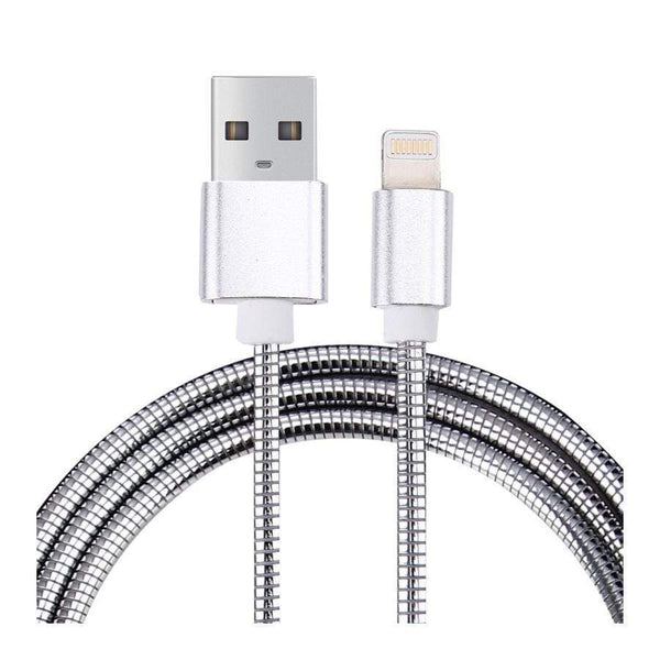 AussieSuperStore Homeware Supplies Flexible Metal Micro USB Charging Cable Compatible with Samsung / Androids (Sliver) Flexible Metal Micro USB Charging Cable  | Android Mobile Accessories CBMESAMCBLSLV